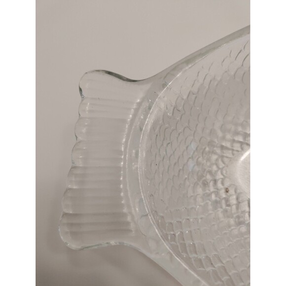 18” McGee 'Glasbake' Clear Glass Fish Baking Dish Serving Platter USA - Picture 7 of 11